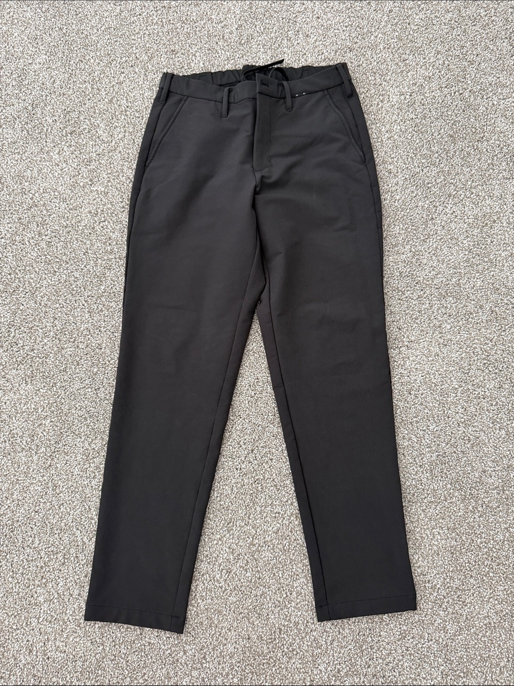 Men's Muji Black Stretch Casual Trousers S